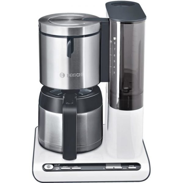 BOSCH TKA8651 Programmable filter coffee maker with Styline insulated carafe - White