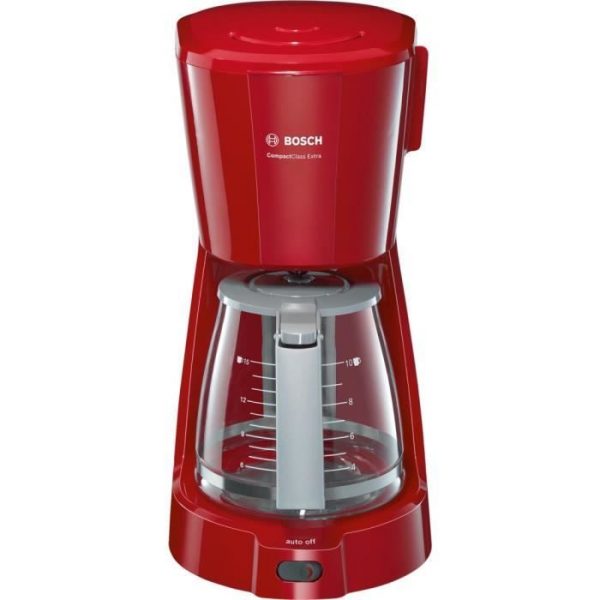 BOSCH TKA3A034 CompactClass Extra Filter Coffee Machine - Red